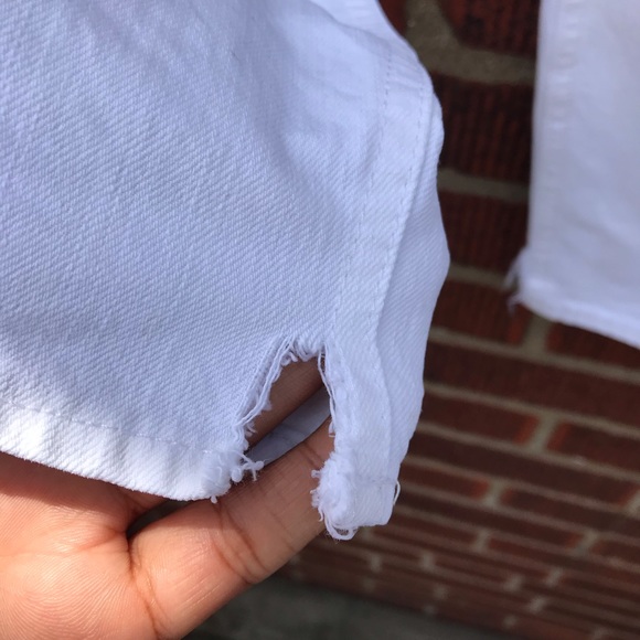 Madewell Skinny Skinny White Stretch Denim Jeans - Picture 8 of 11